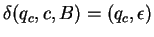 $\delta(q_c,c,B)=(q_c,\epsilon)$