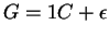 $G=1C+\epsilon$