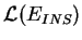 $ \mathcal{L}(E_{INS})$