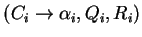 $ (C_i\ensuremath{\rightarrow}{\alpha}_i, Q_i,R_i)$