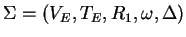 $ \Sigma=(V_E,T_E,R_1,\omega,\Delta)$