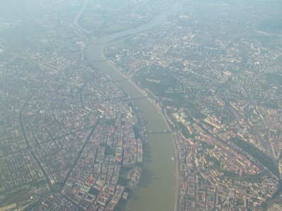 Budapest from bird's eye view