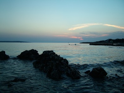 Sunset in Mandre, Pag island