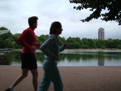 Runners in the Hyde Park