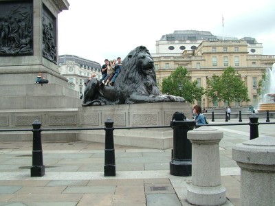 On the Trafalgar Square
