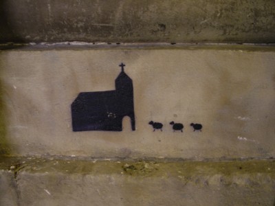 Graffiti on the Eglise St. Eustache